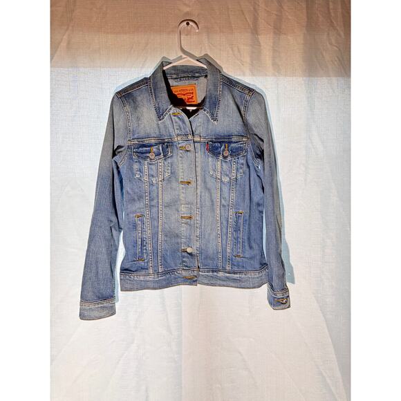 Levi's Women's Classic Trucker Denim Jacket Light Wash Size M - Picture 1 of 7